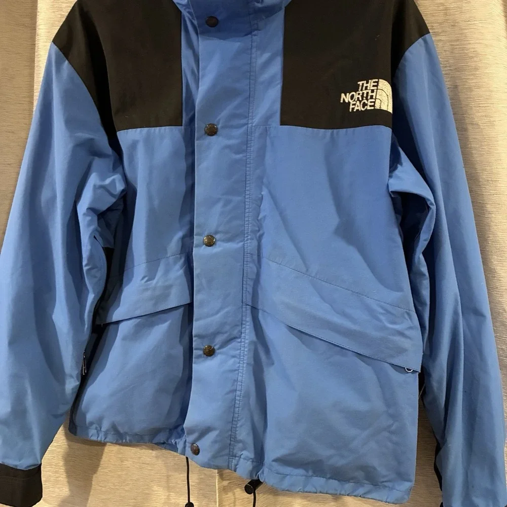 Vintage The North Face Jacket Mens Large Blue Black Mountain Guide Gore-Tex 90's